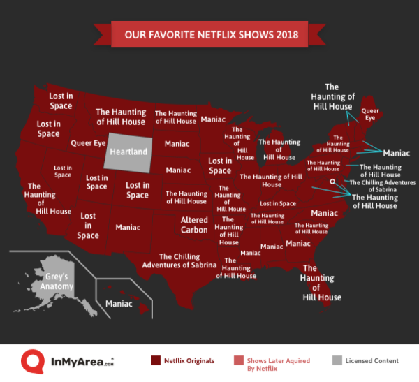 Our Favorite Netflix Original Shows By State